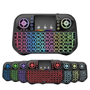 Mini Teclado Luminoso Bluetooth +2.4 Wireless Dual Mode
