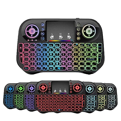 Mini Teclado Luminoso Bluetooth +2.4 Wireless Dual Mode