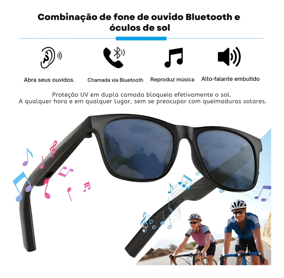 Óculos Smart Bluetooth G58 - Image 4