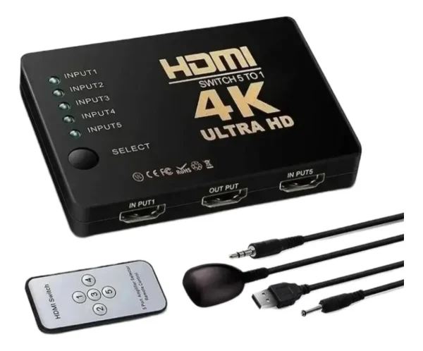 Switch HDMI 5 em 1