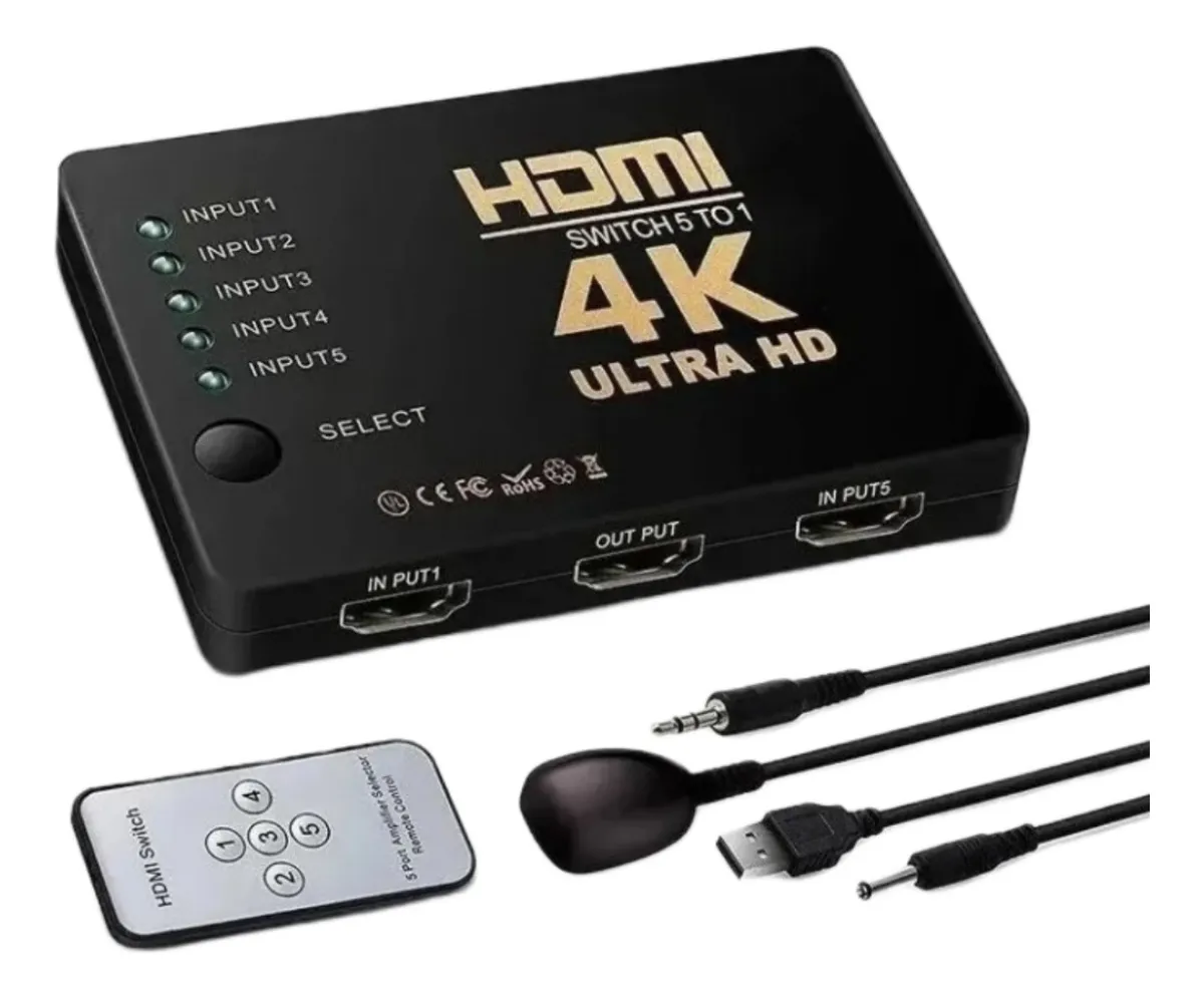 Switch HDMI 5 em 1 - Image 1