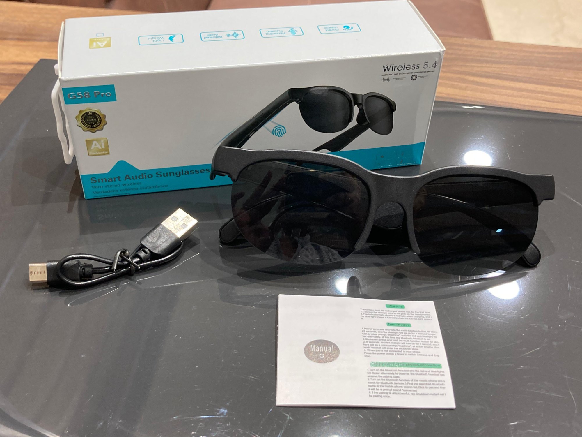 Óculos Smart Bluetooth G58 - Image 3