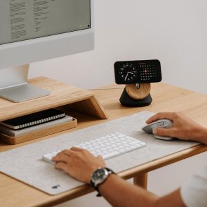 desk, computer, office, home, home office, workstation, stylish desk, workplace, man, work