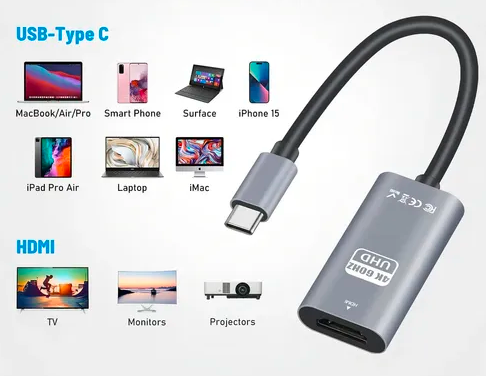 Adaptador Tipo-C para HDMI