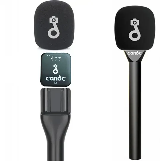 Microfone Dual Sem Fios Para Entrevista