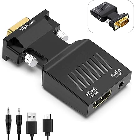 Adptador Conversor VGA para HDMI