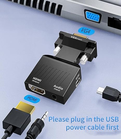 Adptador Conversor VGA para HDMI