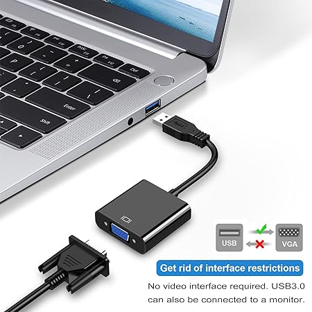 Adptador Conversor USB para VGA