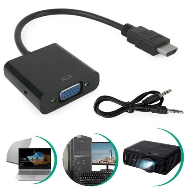Adptador Conversor HDMI para VGA
