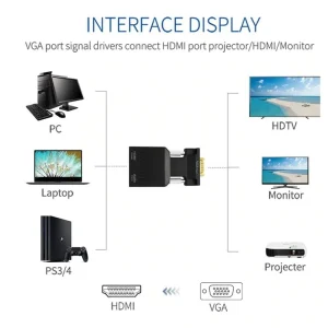 Adptador Conversor VGA para HDMI - Image 6