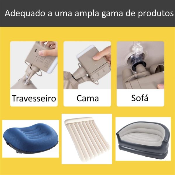 Colchão Inflável para Casal com Bomba Embutida