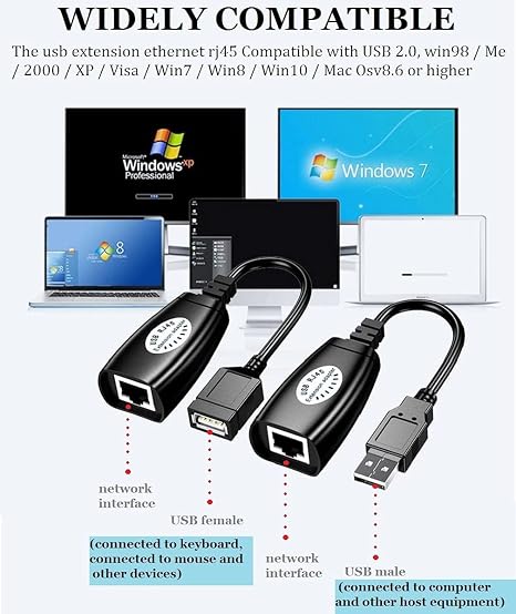 Extensor USB/RJ45 30 Metros