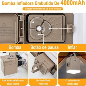 Colchão Inflável para Casal com Bomba Embutida - Image 3