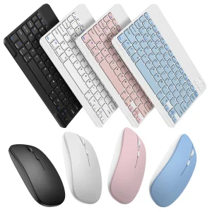 Kit Mini Teclado e Mouse Bluetooth