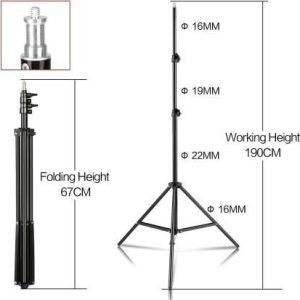 Luzes LED de Vídeo com Controle Remoto e Suporte - Image 3