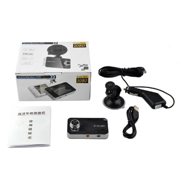 Câmera veicular DVR HD Blackbox com tela LCD