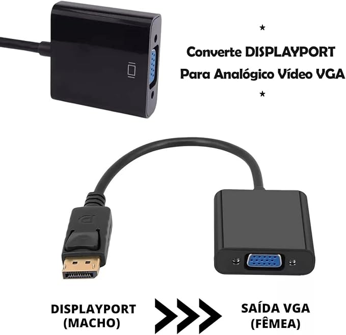 Adaptador Displayport para VGA - Image 3