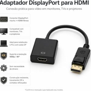 Adaptador Displayport para HDMI - Image 2