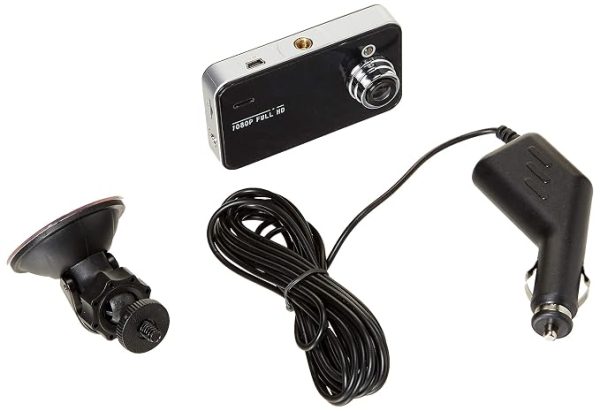 Câmera veicular DVR HD Blackbox com tela LCD